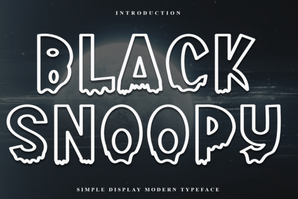 Black Snoopy Font for Bold Branding