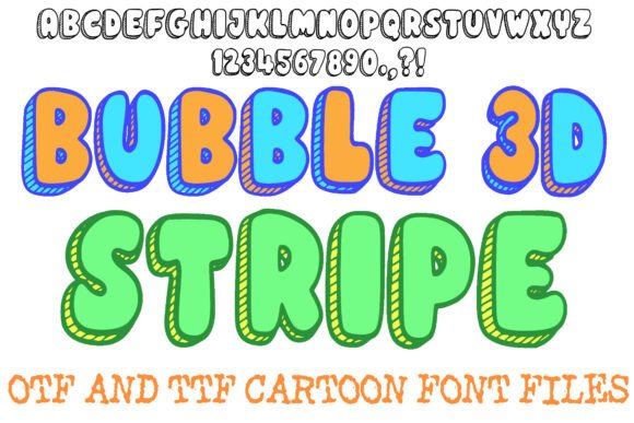 Bubble 3d Stripe: A Playful Display Font for Campaign Visuals
