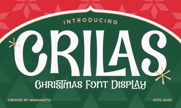 Crilas Font Review: A Christmas Display Typeface That Warms Your Brand