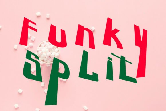 Funky Split: A Playful Font for Creative Projects