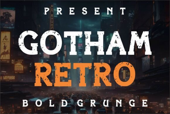 Gotham Retro Typeface: A Designer’s Take on Neo-Noir Branding