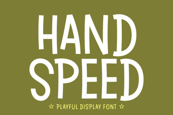 Hand Speed Font: A Playful Display Typeface for Creative Projects
