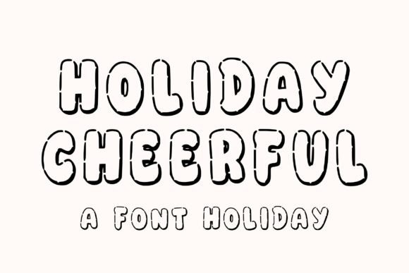 Holiday Cheerful: A Bold Display Font for Festive Editorial Design