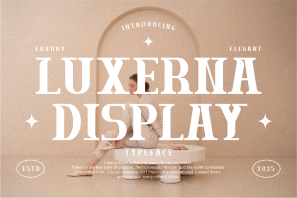 Luxerna Display Brings Elegant Typography to Editorial Design