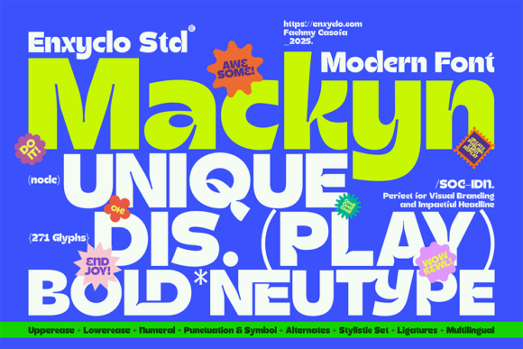 Mackyn: A Bold Display Font for Editorial Storytelling