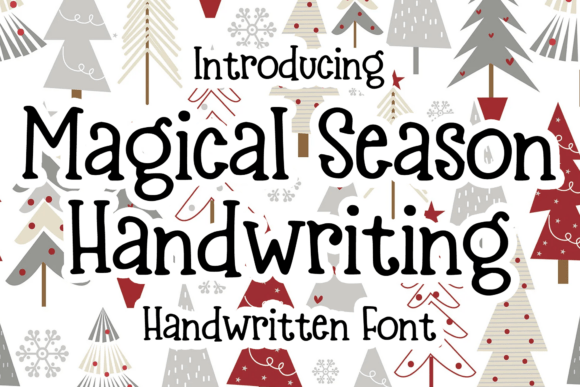 Magical Season Handwriting for Holiday Editorial Design