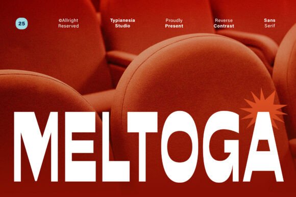 Meltoga – Bold Retro Display Font