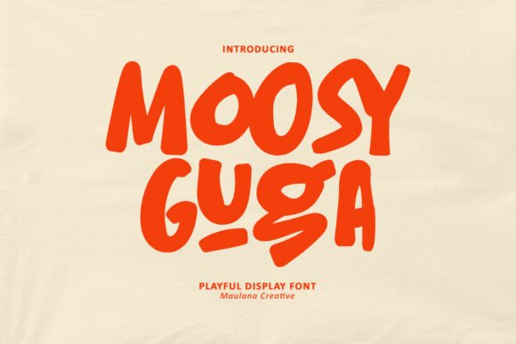 Moosy Guga Font for Creative Projects