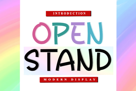 Open Stand Font for Bold Branding