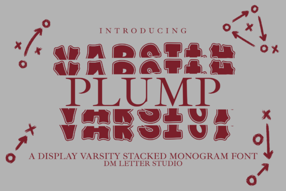 Plump Stacked Monogram: A Display Font Built for Campaign Visibility