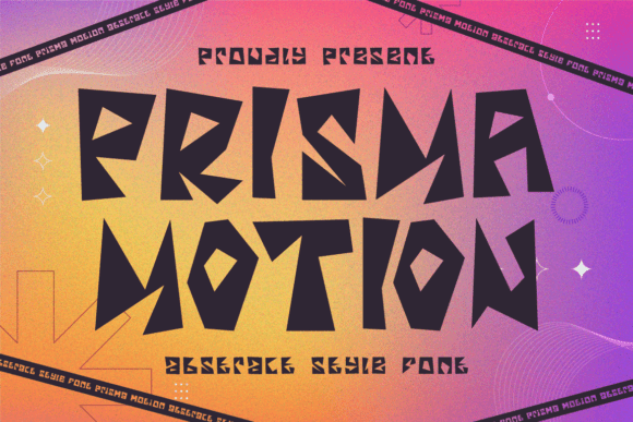 Prisma Motion: A Display Typeface with Geometric Flair for Editorial Design