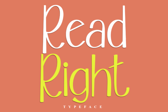 Read Right Font for Creative Design