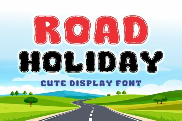 Road Holiday Font for Creative Projects