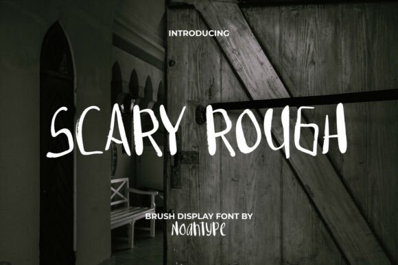 Scary Rough Display Font for Horror Campaigns and Grunge Branding