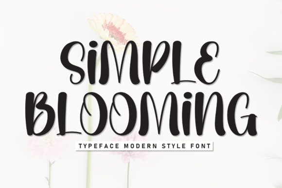 Simple Blooming Font for Creative Brands