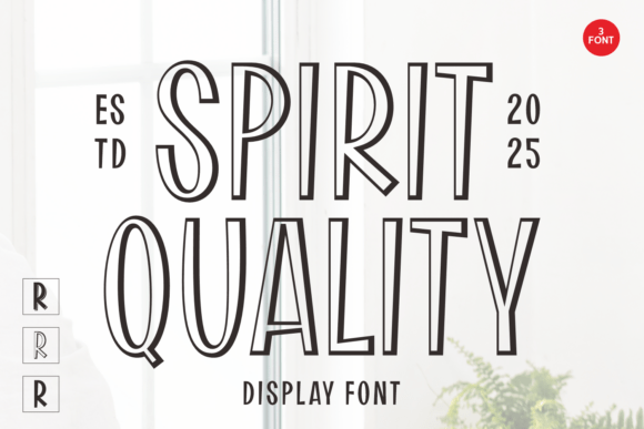 Spirit Quality: A Display Font with Thick, Emotional Strokes