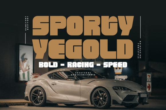 Sporty Yegold Font Review