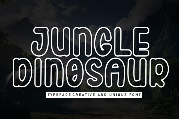 Testing Jungle Dinosaur Font in a Web Designer's Layout