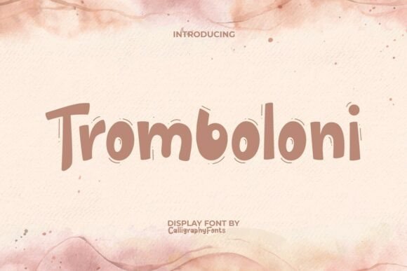 Tromboloni: A Bubble-Style Display Font for Playful Campaigns
