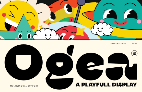 Ut Ogea Display Font for Playful Digital Branding
